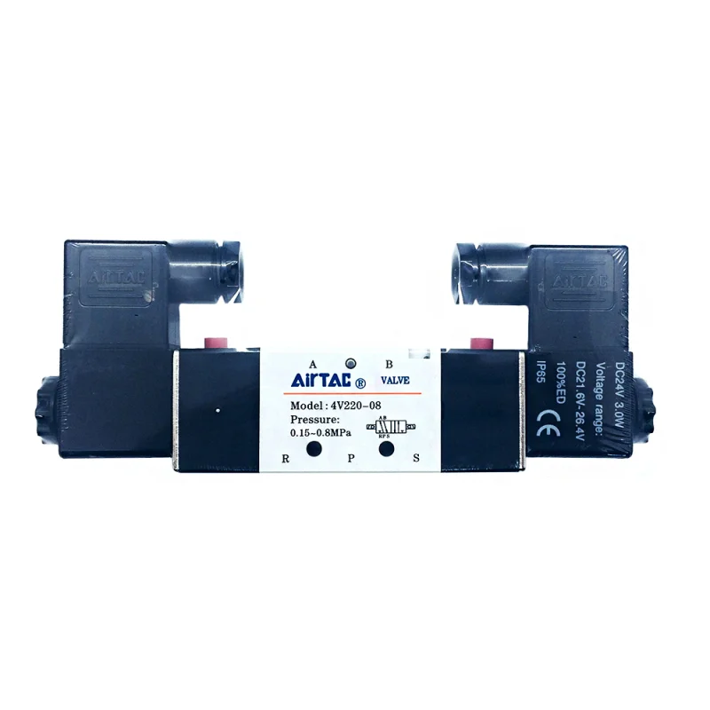 Solenoid valve 4V220-08-B 640200043 for drilling machine with CNC