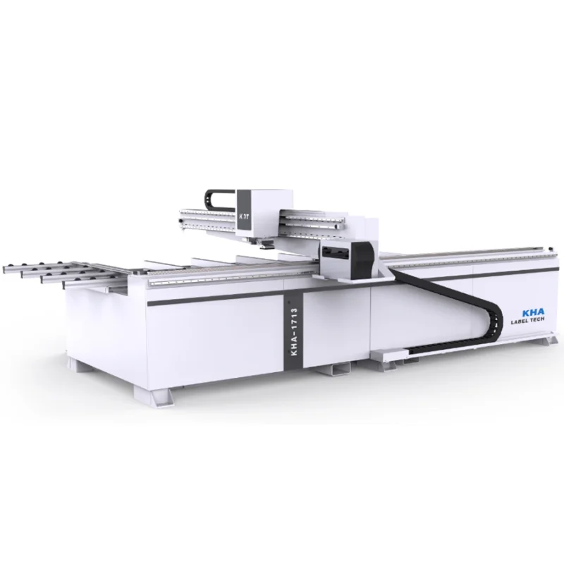 Loading table KHA-1713TS with label printer
