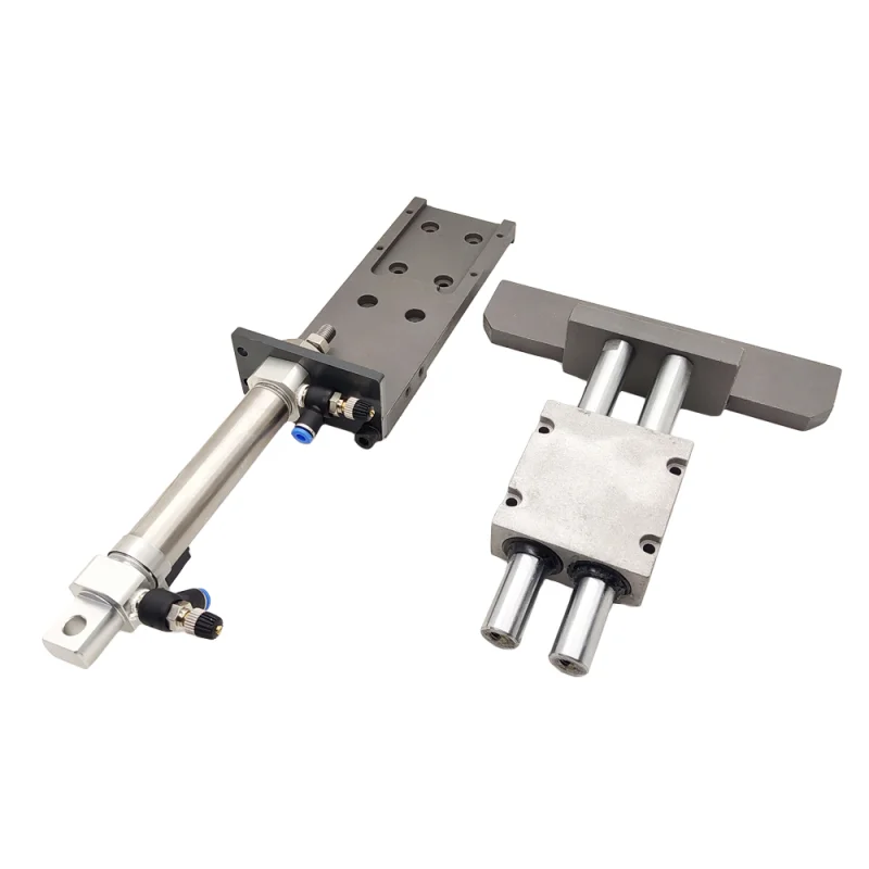 The mechanism of the clamping bar of the upper head of the drilling machine with CNC KD-612